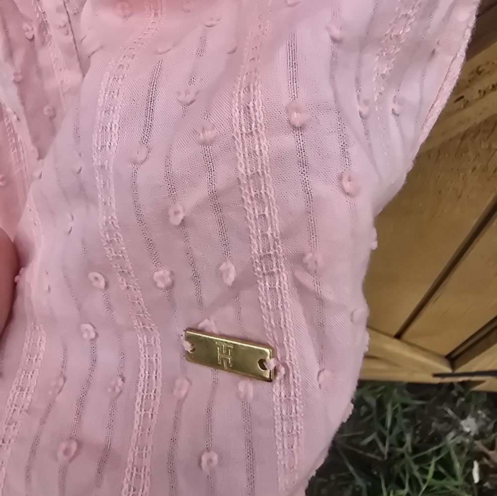Pink Ruffled Women's Top - Picture 4 of 5